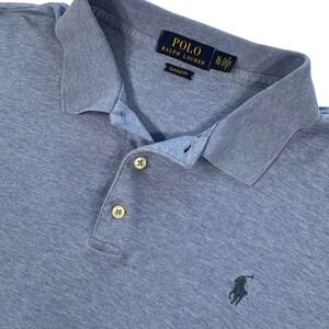 Polo Ralph Lauren Polo Shirt Mens XL Blue Classic Fit Cotton Jersey Pony Logo